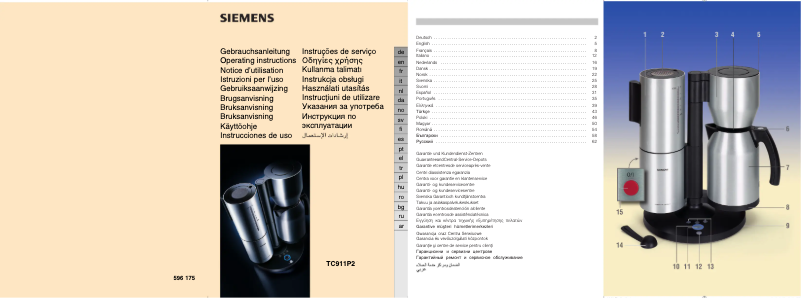 Image de la première page du manuel de l'appareil TC911