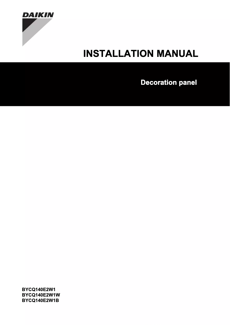 Imagen de la primera página del manual del dispositivo BYCQ140E2W1B