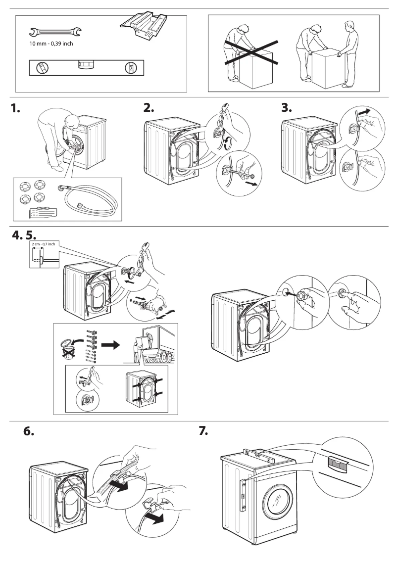 Page 1 de la notice Instructions de sécurité Indesit BWE 91484X S UK