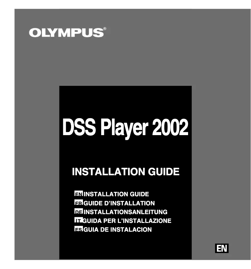 Image de la première page du manuel de l'appareil DSS Player 2002