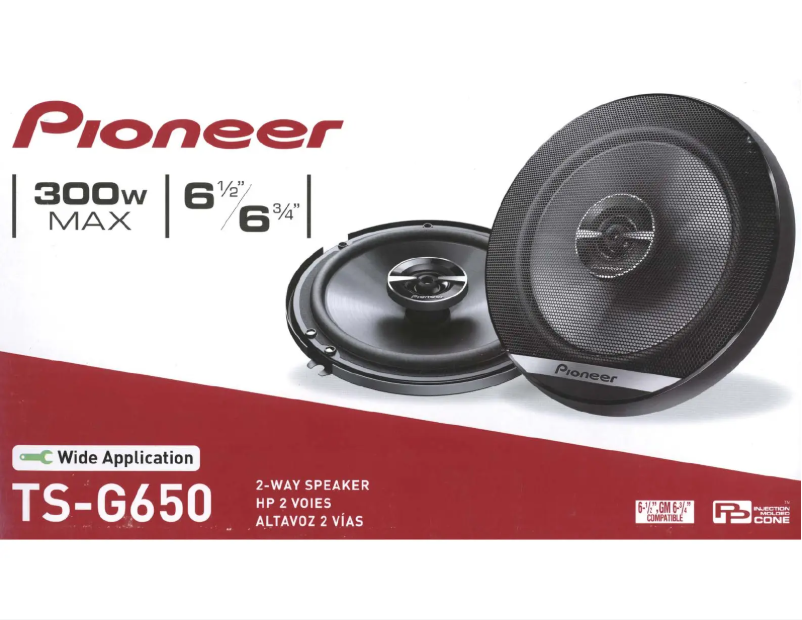 Page n°1 - Manuel utilisateur Pioneer TS-G650