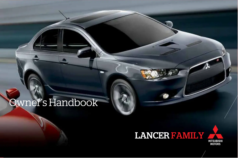 Page 1 de la notice Manuel utilisateur Mitsubishi Lancer Ralliart (2012)