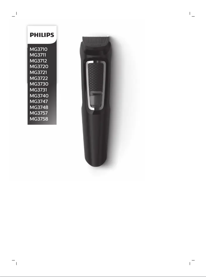 Page 1 de la notice Manuel utilisateur Philips Multigroom Series 3000 MG3720