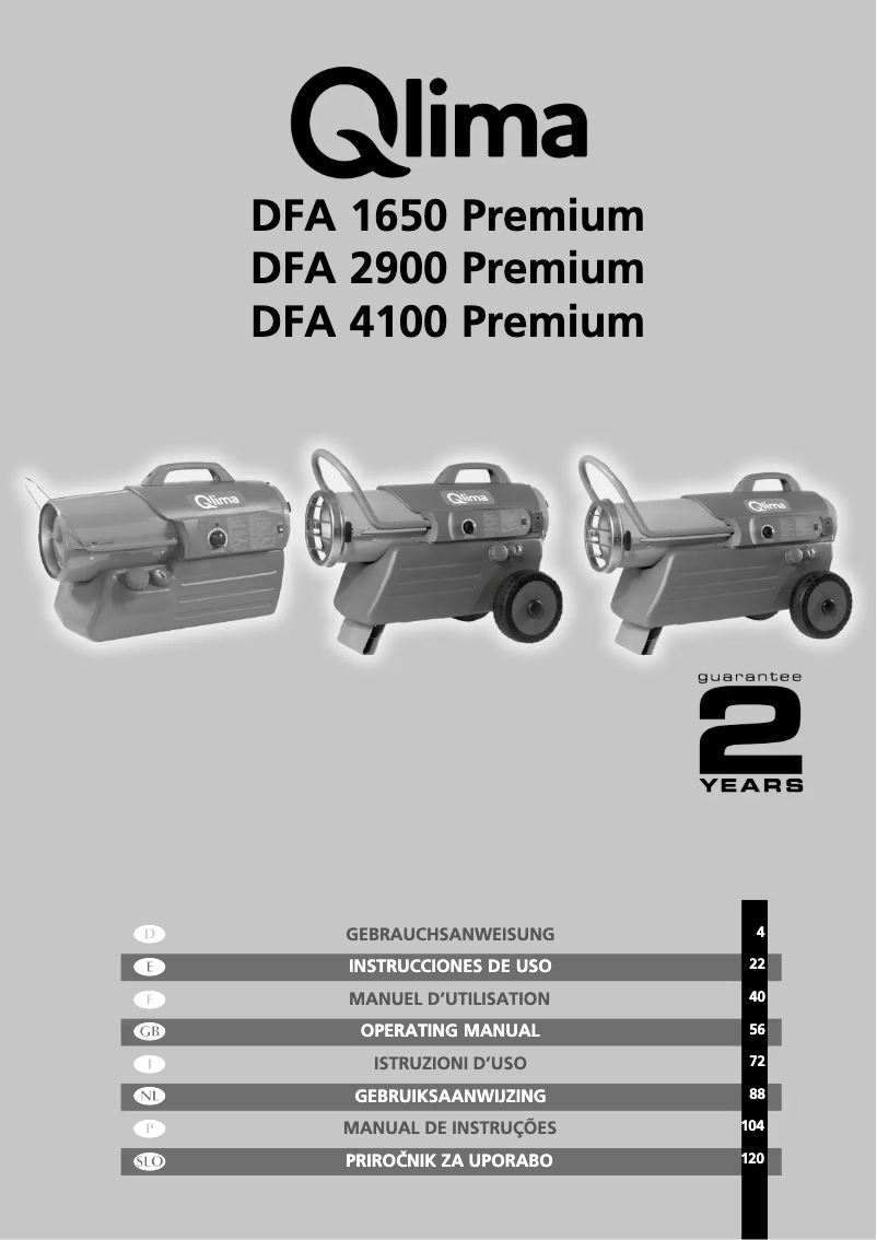 Imagen de la primera página del manual del dispositivo DFA4100 Premium