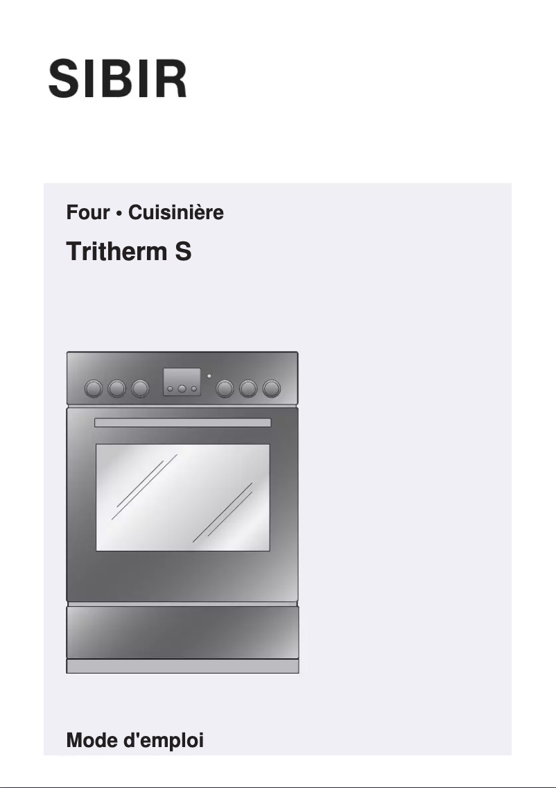 Image de la première page du manuel de l'appareil EB Tritherm S DV 21009 Swiss