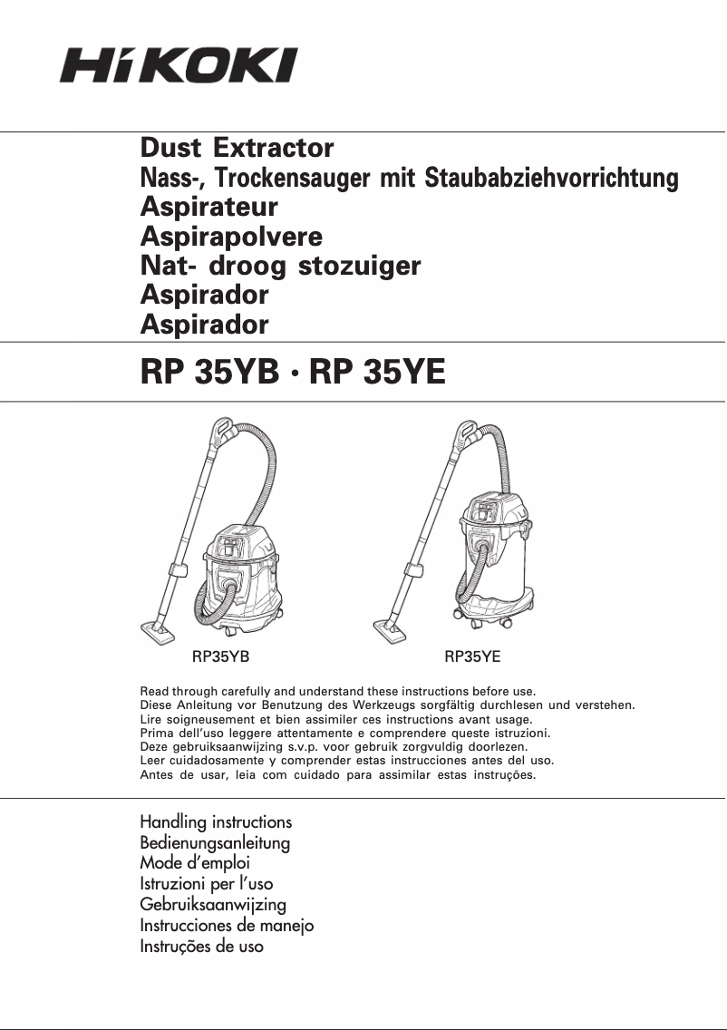 Page n°1 - Manuel utilisateur HiKOKI RP35YB