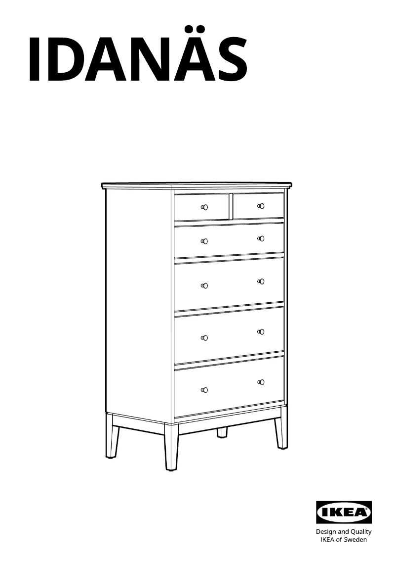 Página 1 del manual Manual de usuario Ikea IDANÄS 804.586.98