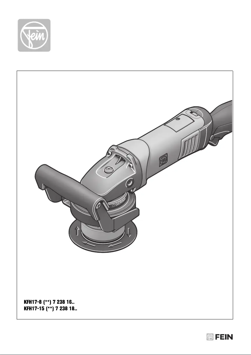 Page 1 of the manual User Manual Fein KFH 17-15 R