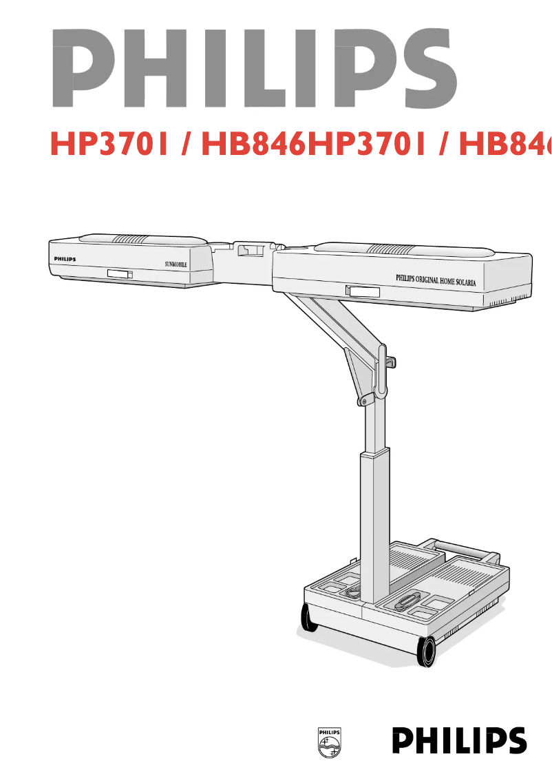 Page 1 de la notice Manuel utilisateur Philips HP3701