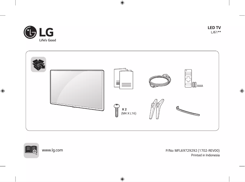 Page n°1 - Manuel utilisateur LG 32LJ610B