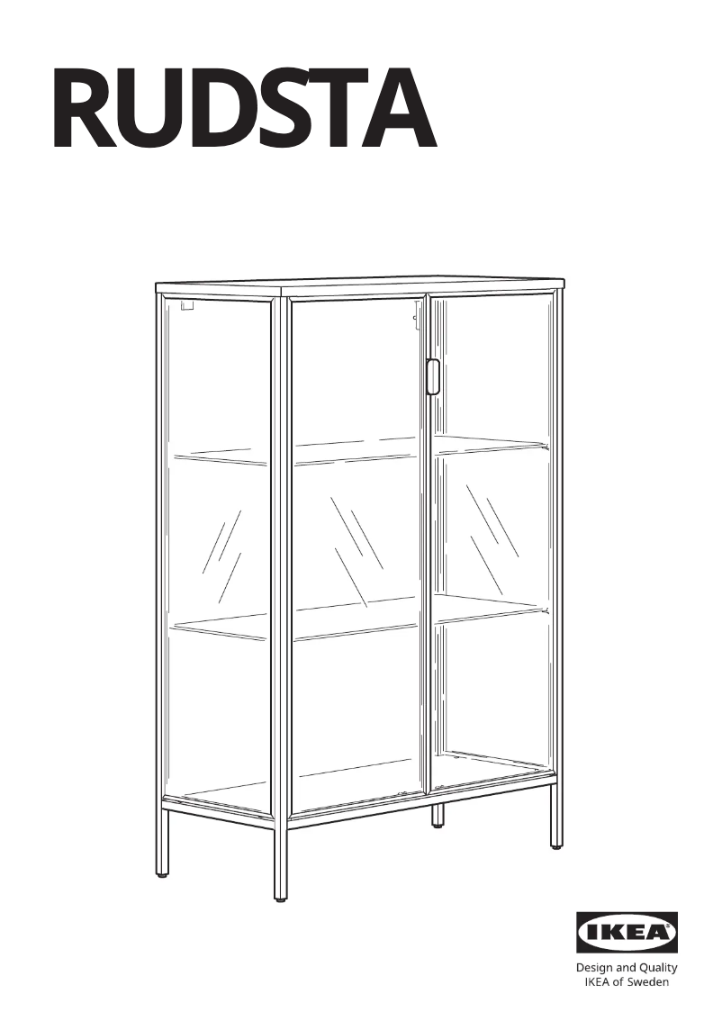 Página 1 del manual Manual de usuario Ikea RUDSTA 504.501.37