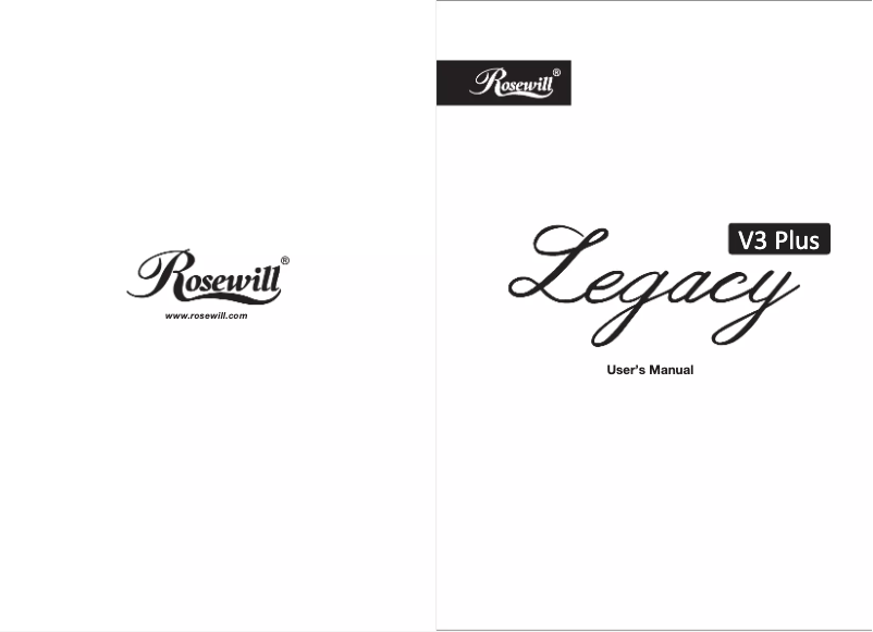 Page n°1 - Manuel utilisateur Rosewill Legacy V3 Plus