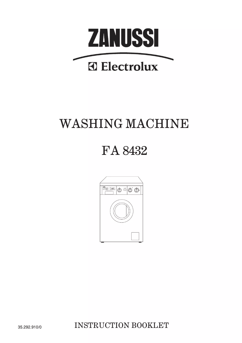 Page 1 de la notice Manuel utilisateur Zanussi-Electrolux FA 8432