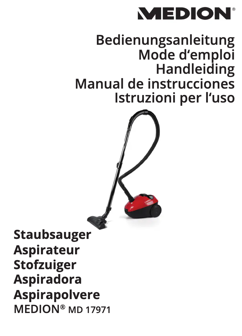 Image de la première page du manuel de l'appareil MD 17971