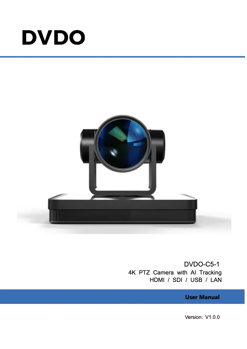 Page n°1 - Manuel utilisateur DVDO DVDO-C5-1-W