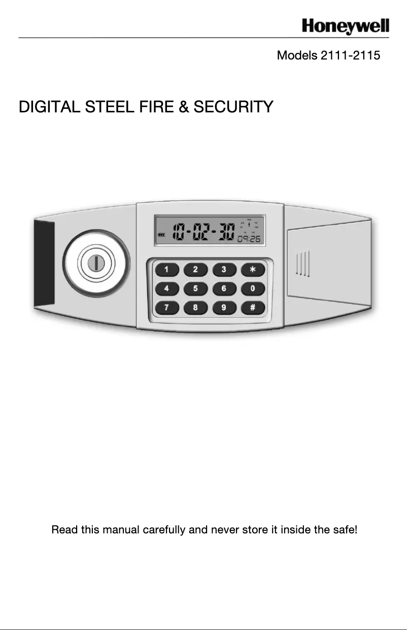 Page n°1 - Manuel utilisateur Honeywell 2114