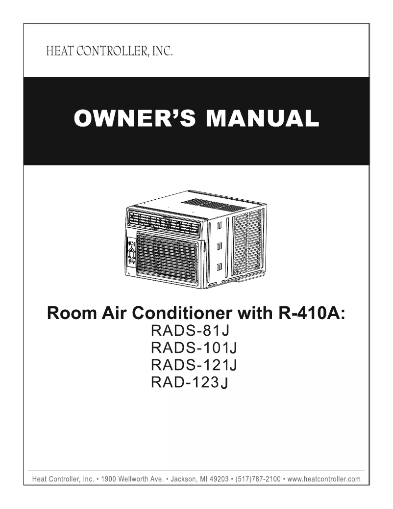 Page 1 de la notice Manuel utilisateur Heat Controller RADS-61J