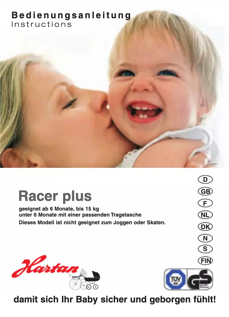 Image de la première page du manuel de l'appareil Racer plus