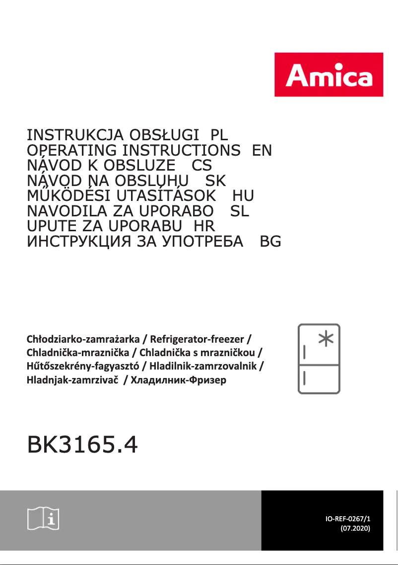 Page n°1 - Manuel utilisateur Amica BK3165.4