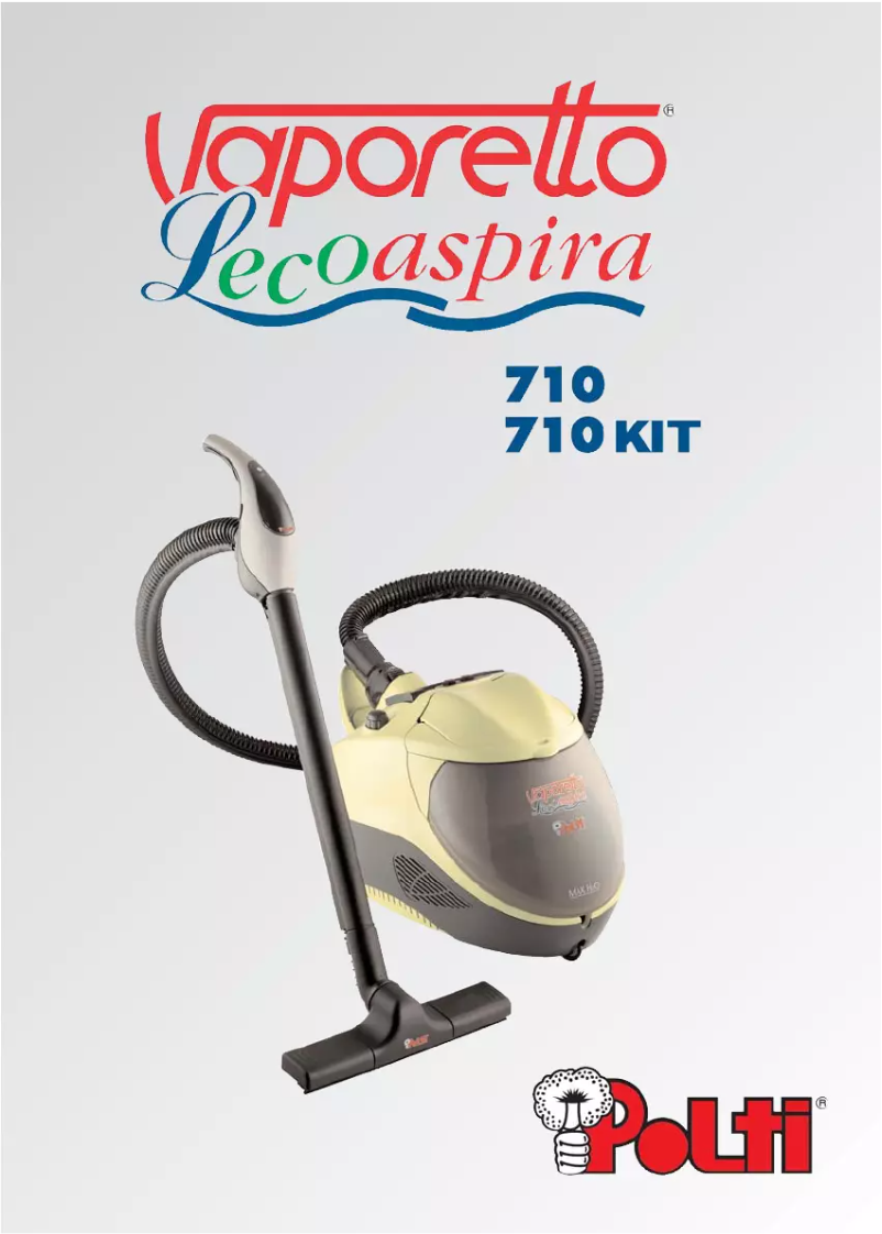 Image de la première page du manuel de l'appareil Vaporetto Lecoaspira 710