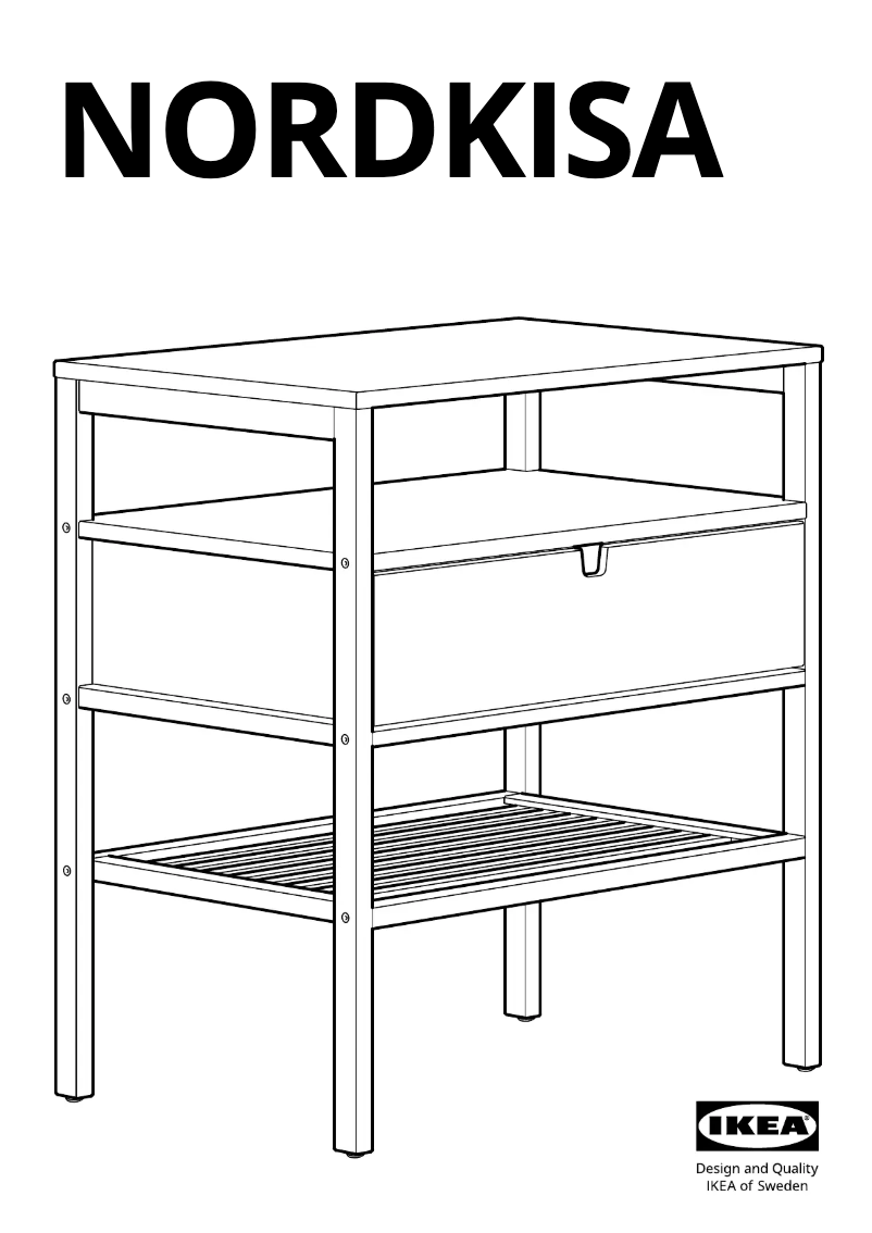 Page 1 de la notice Manuel utilisateur Ikea NORDKISA 004.307.45