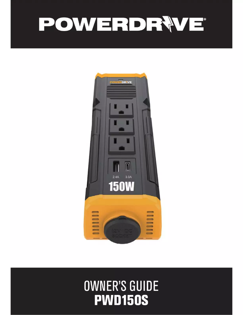 Image de la première page du manuel de l'appareil PWD150S