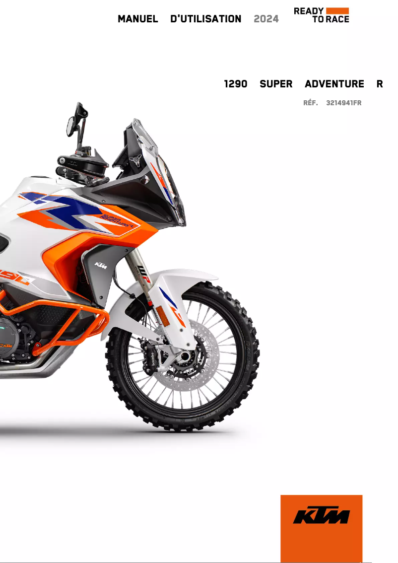 Page n°1 - Manuel utilisateur KTM 1290 Super Adventure R (2024)