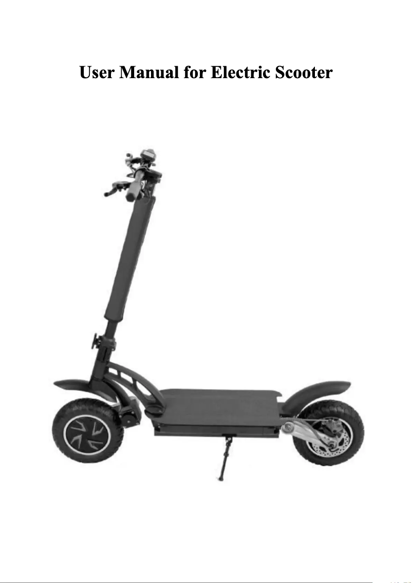 Page 1 de la notice Manuel utilisateur Kugoo G-BOOSTER