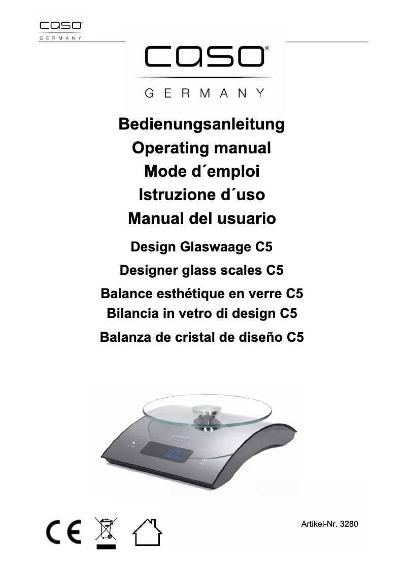 Page 1 de la notice Manuel utilisateur Caso C5