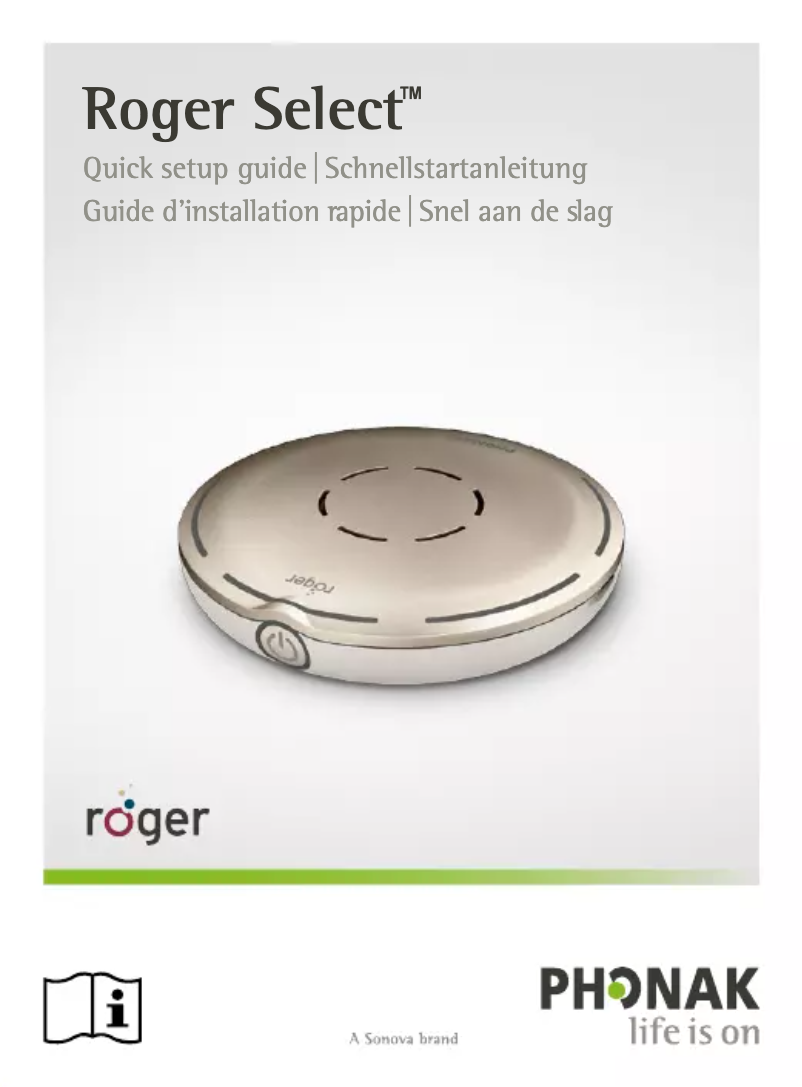 Page 1 de la notice Manuel utilisateur Phonak Roger Select