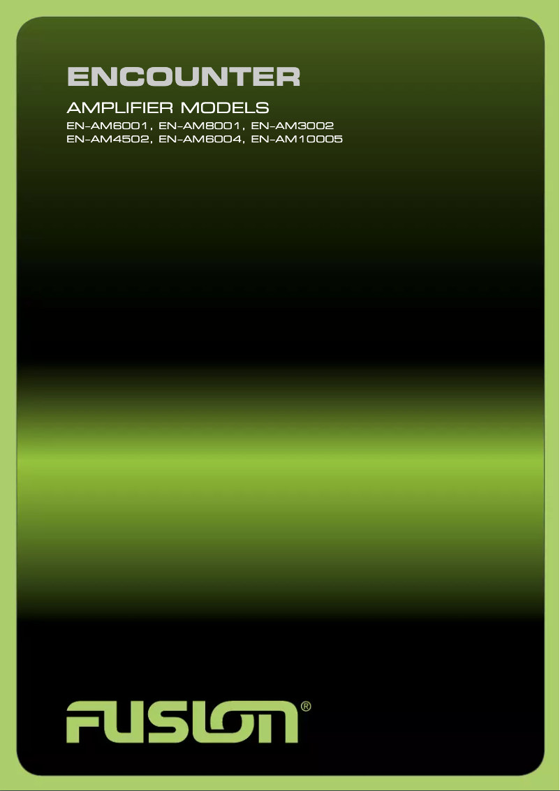 Página 1 del manual Manual de usuario Fusion EN-AM4502