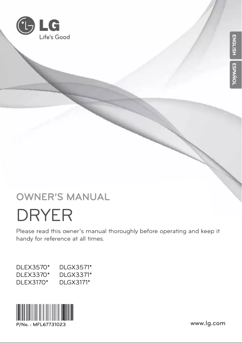 Image de la première page du manuel de l'appareil DLEX3570