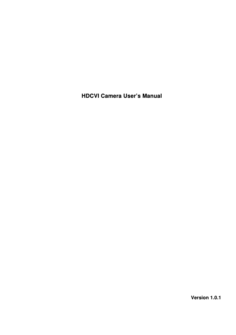 Page 1 de la notice Manuel utilisateur Dahua Technology Pro HAC-HFW2221RP-Z-IRE6-0722