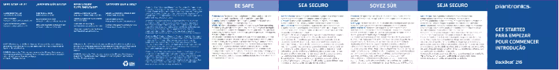 Imagen de la primera página del manual del dispositivo BackBeat 216