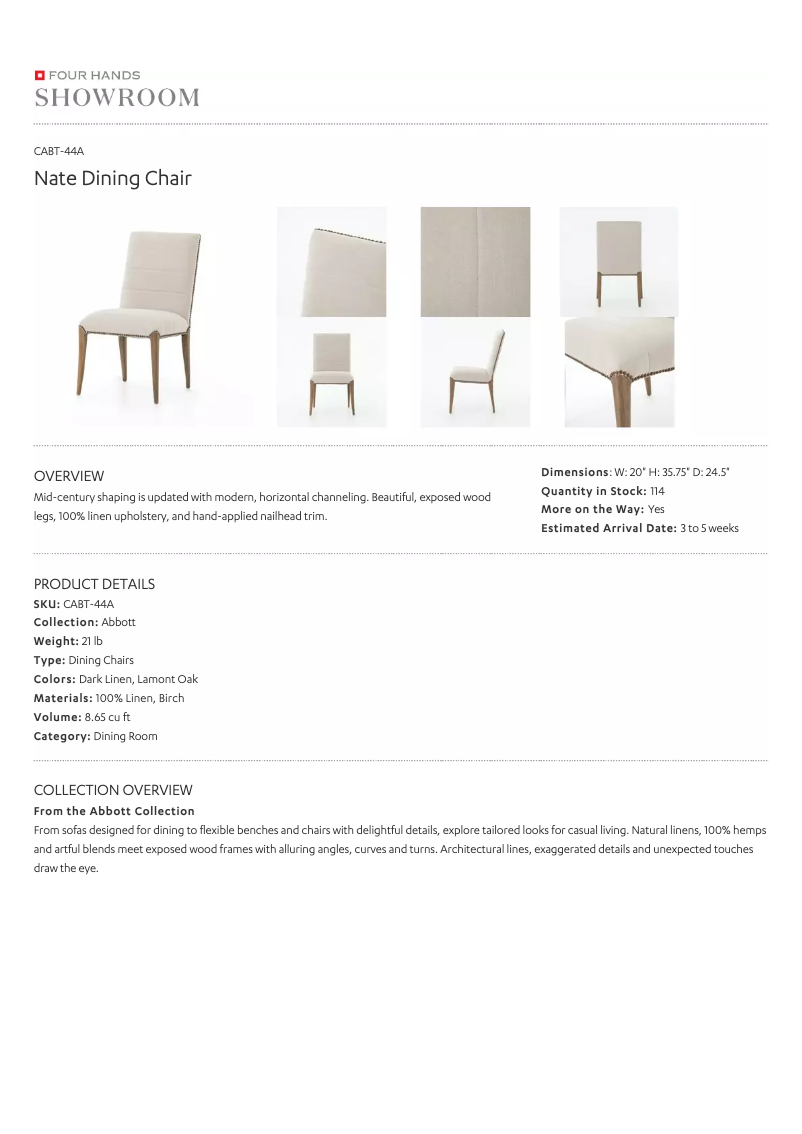 Page 1 de la notice Manuel utilisateur Four Hands CABT-90A