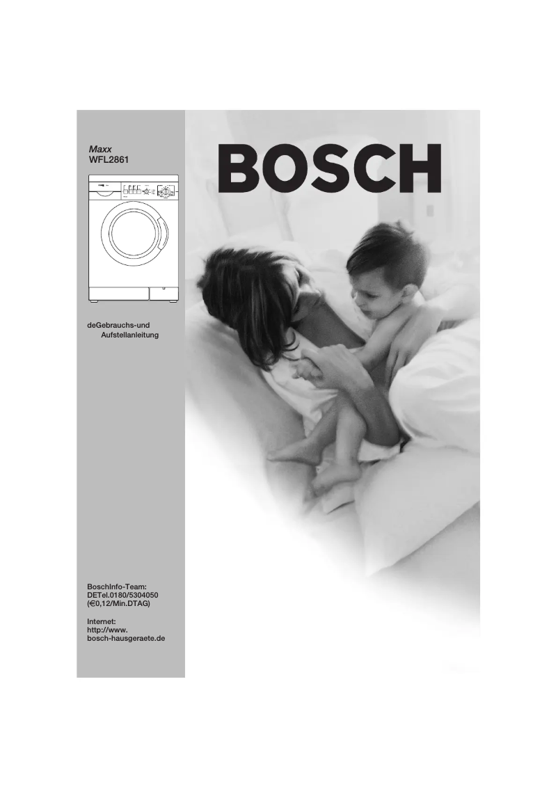 Page 1 de la notice Manuel utilisateur Bosch WFL2861