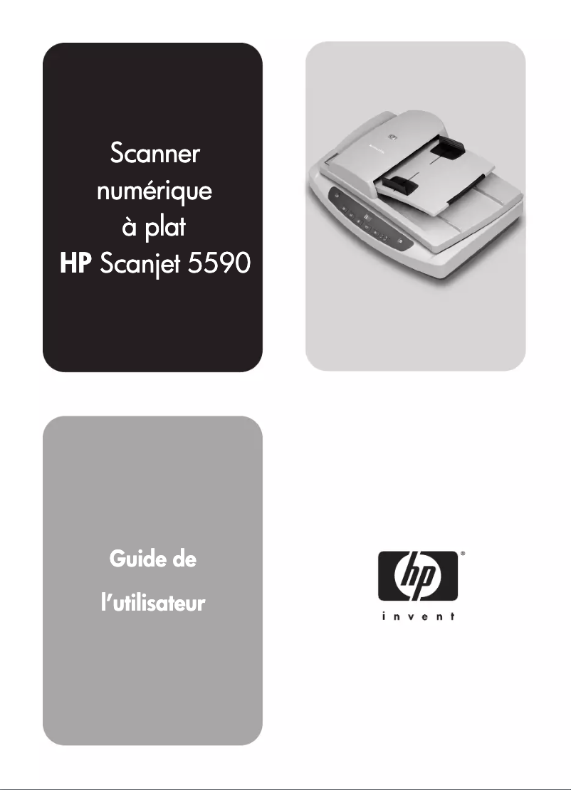Page n°1 - Manuel utilisateur HP ScanJet 5590