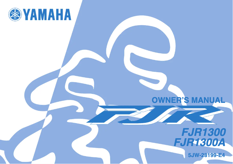 Image de la première page du manuel de l'appareil FJR1300A