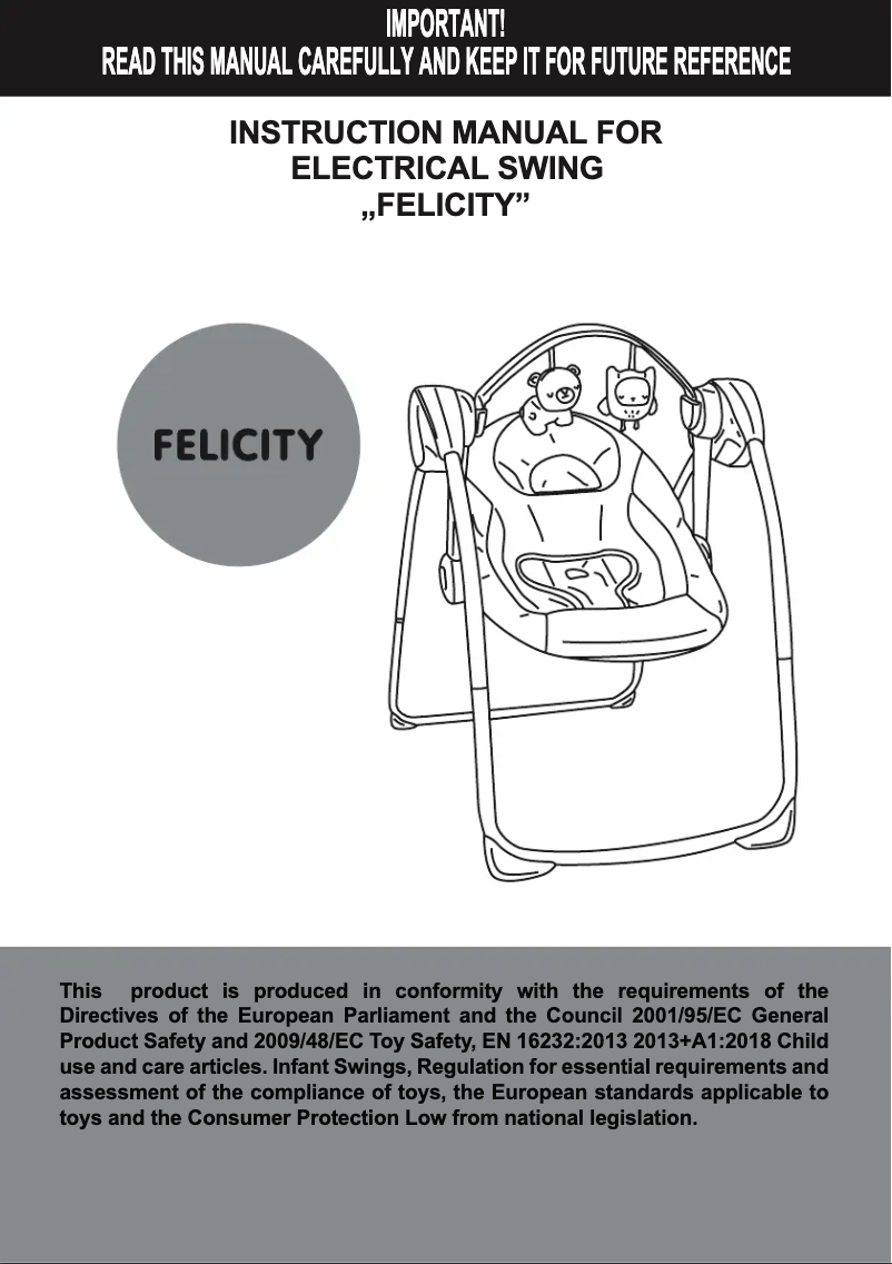 Page 1 de la notice Manuel utilisateur Chipolino Felicity