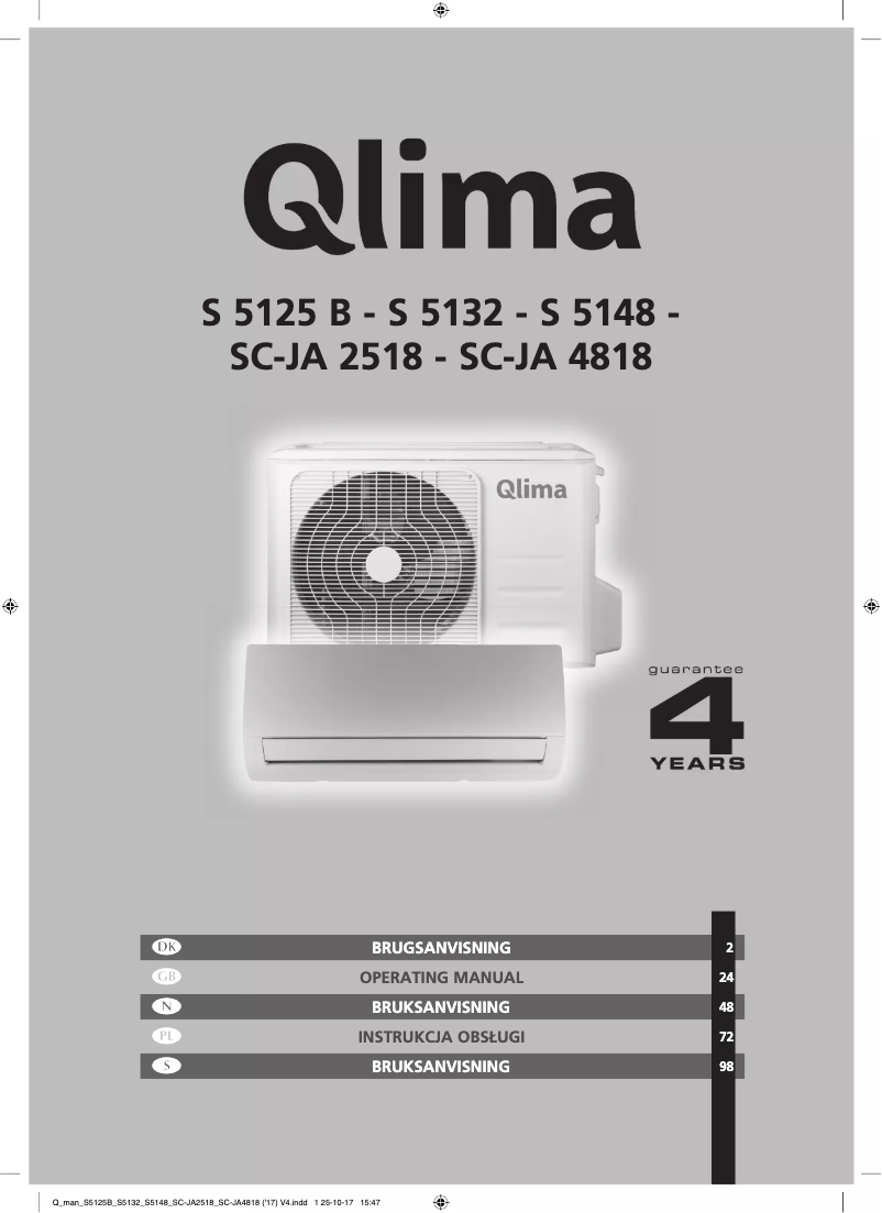 Image de la première page du manuel de l'appareil S 5148