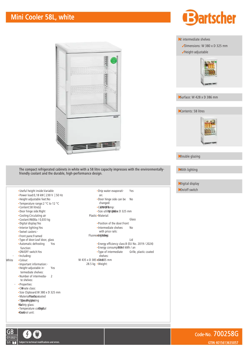 Image de la première page du manuel de l'appareil 700258G