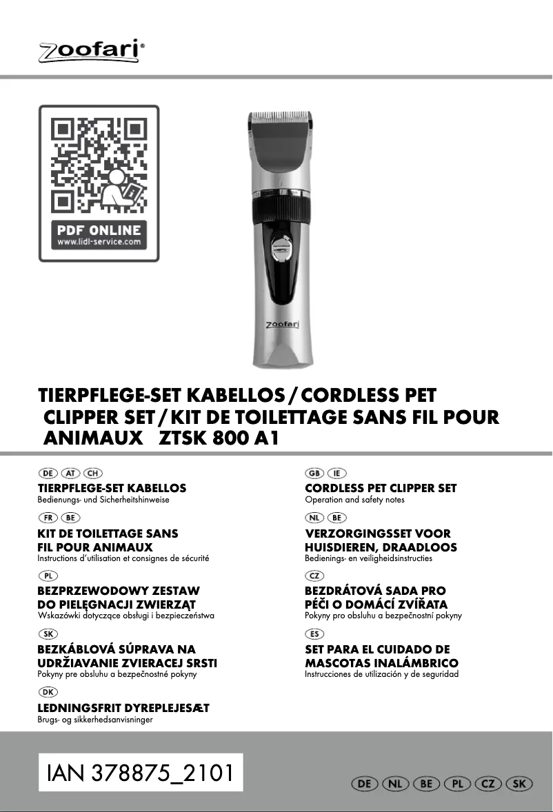 Imagen de la primera página del manual del dispositivo IAN 378875