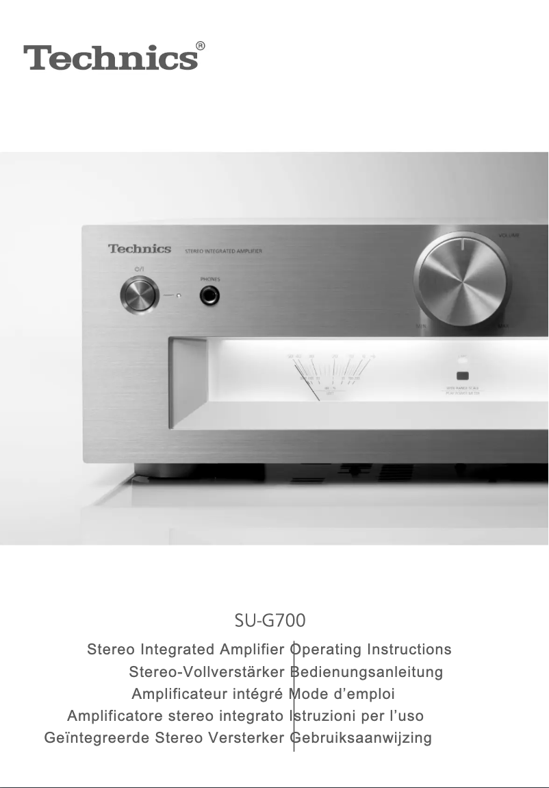 Página 1 del manual Manual de usuario Technics ST-G30L