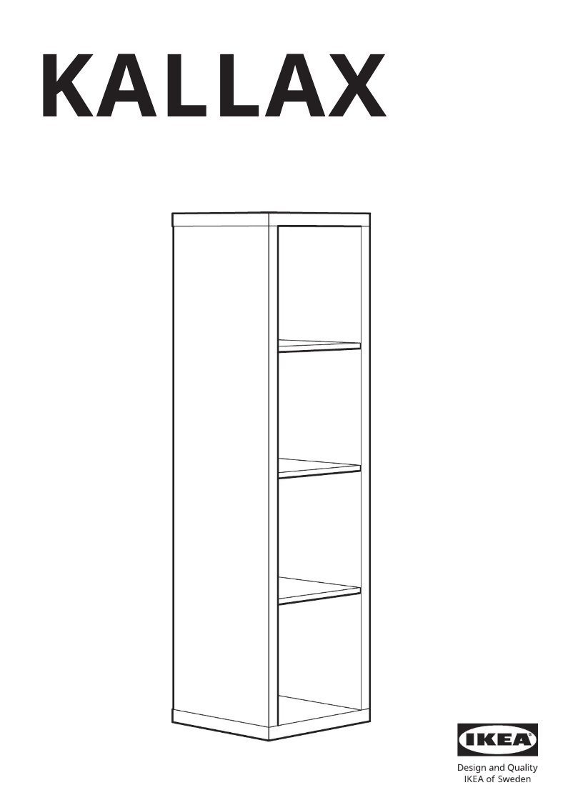 Page 1 de la notice Manuel utilisateur Ikea KALLAX 903.518.90