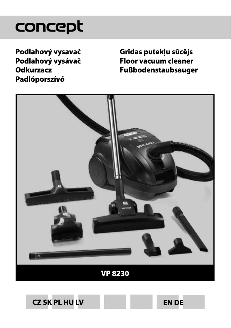 Page n°1 - Manuel utilisateur Concept VP-8230