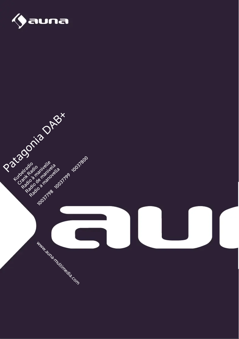 Page 1 de la notice Manuel utilisateur Auna Patagonia DAB+