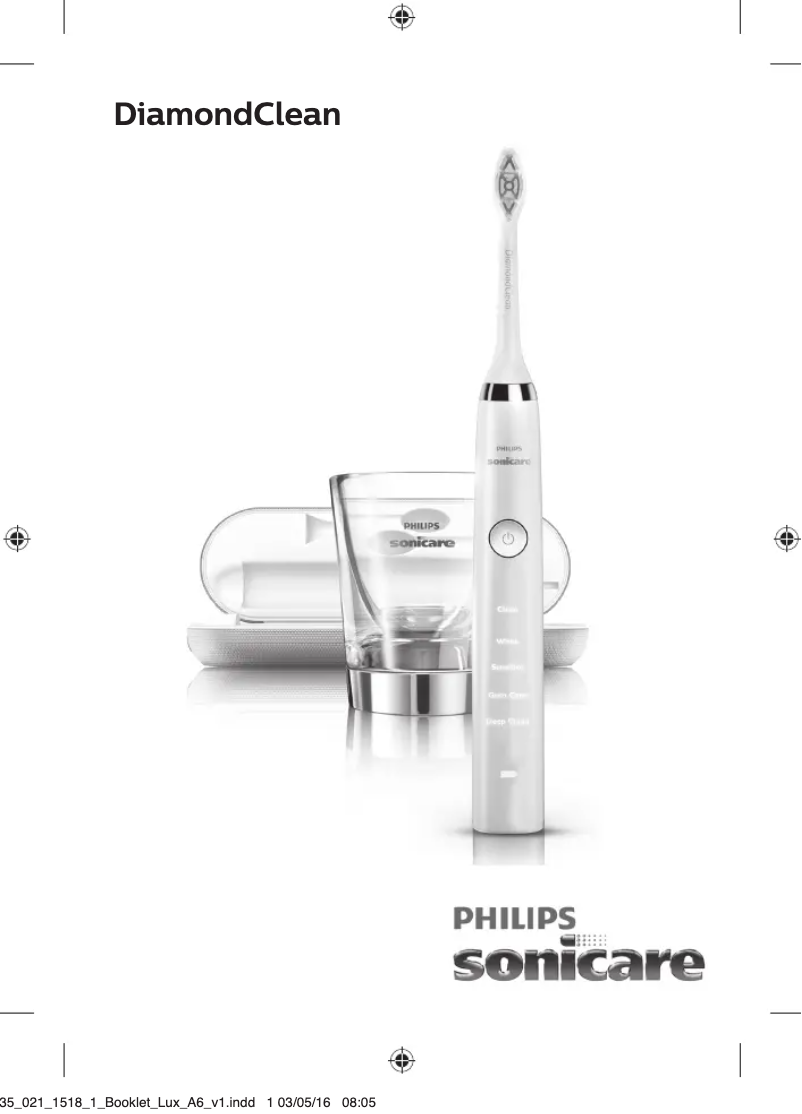 Page 1 de la notice Manuel utilisateur Philips Sonicare DiamondClean HX9392