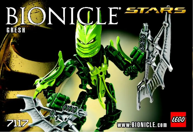 Image de la première page du manuel de l'appareil Bionicle 7117