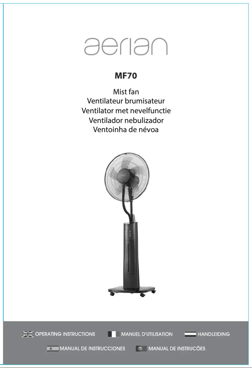 Image de la première page du manuel de l'appareil MF70