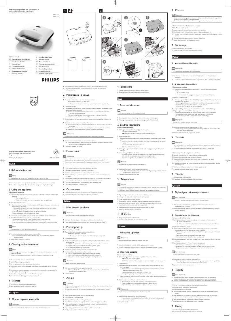 Page 1 de la notice Manuel utilisateur Philips Daily Collection HD2392